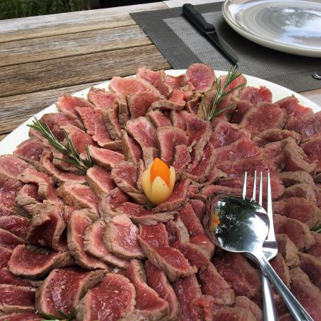 Beef Tataki with sesame oil